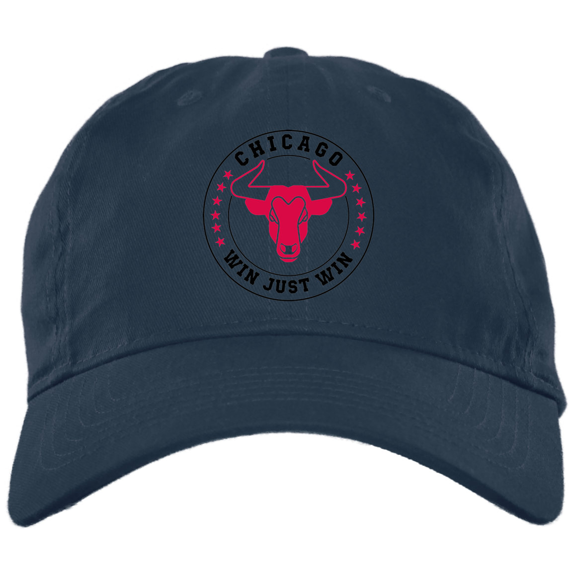 Chicago WJW- w/red stars Twill Unstructured Dad Cap