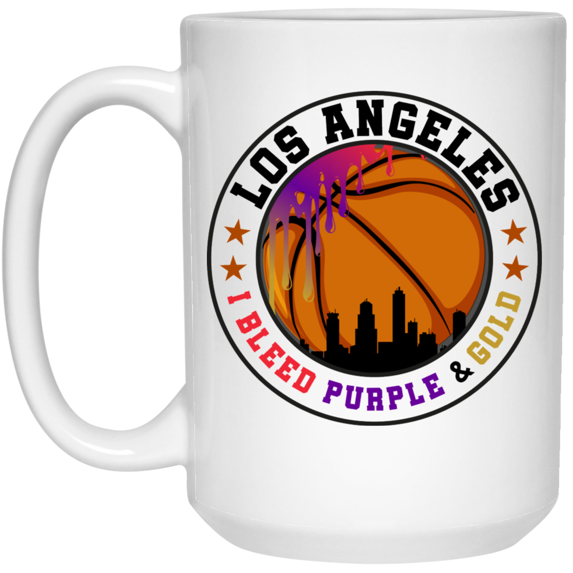 Los Angeles- I Bleed Purple & Gold Coffee Mug