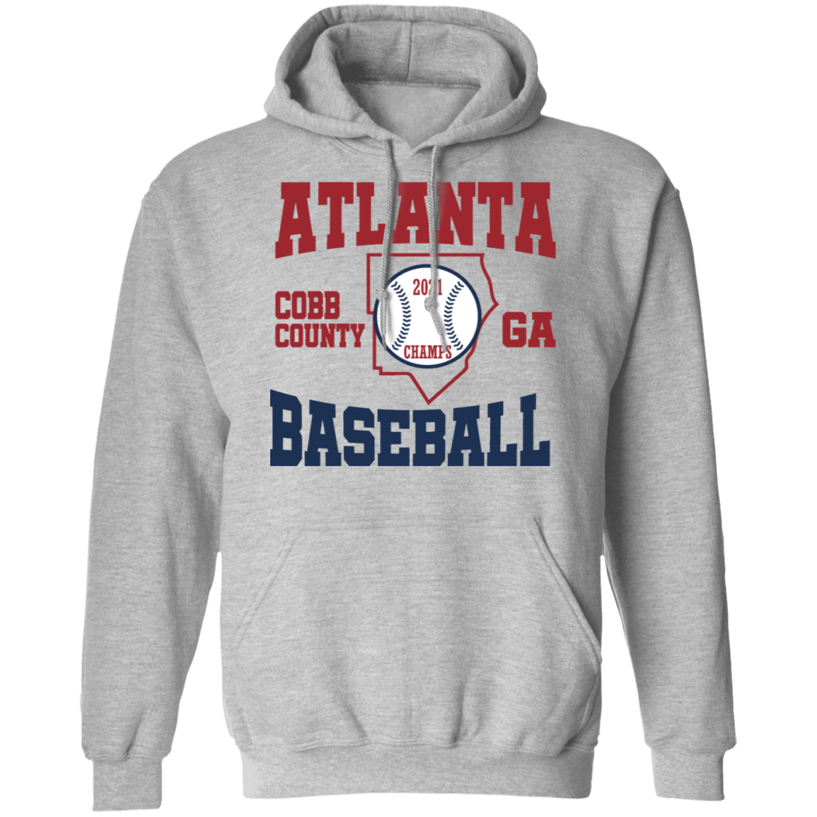 Atlanta Baseball Z66 Pullover Hoodie