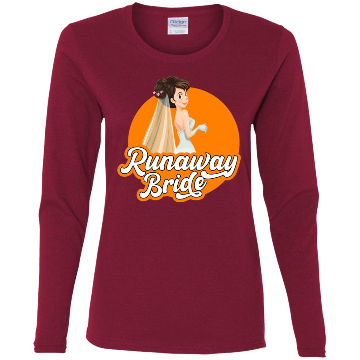 Runaway Bride Ladies' Cotton LS T-Shirt