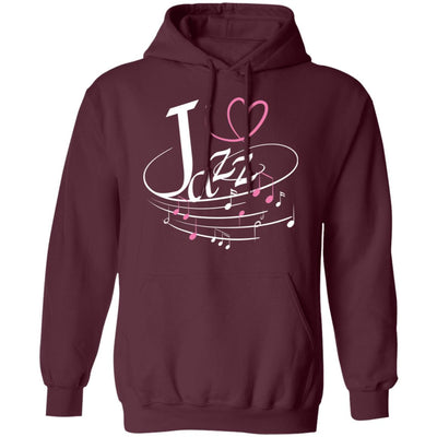 I Love Jazz Pullover Hoodie