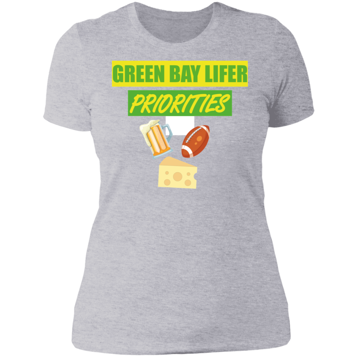 Green Bay Lifer Ladies' Boyfriend T-Shirt