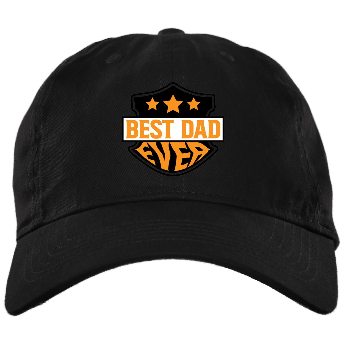 Best Dad Ever Twill Unstructured Dad Cap