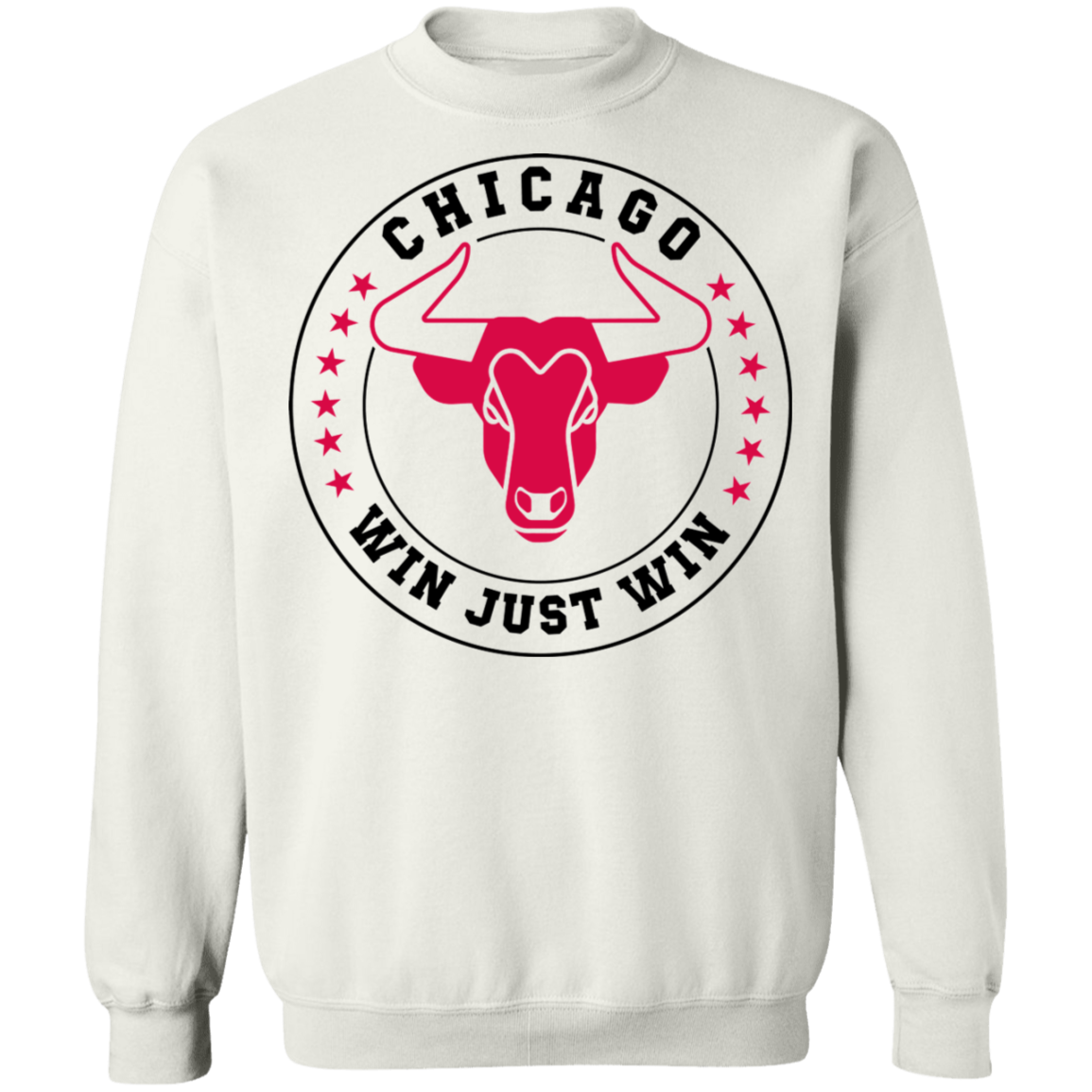 Chicago WJW- w/red stars Z65 Crewneck Pullover Sweatshirt