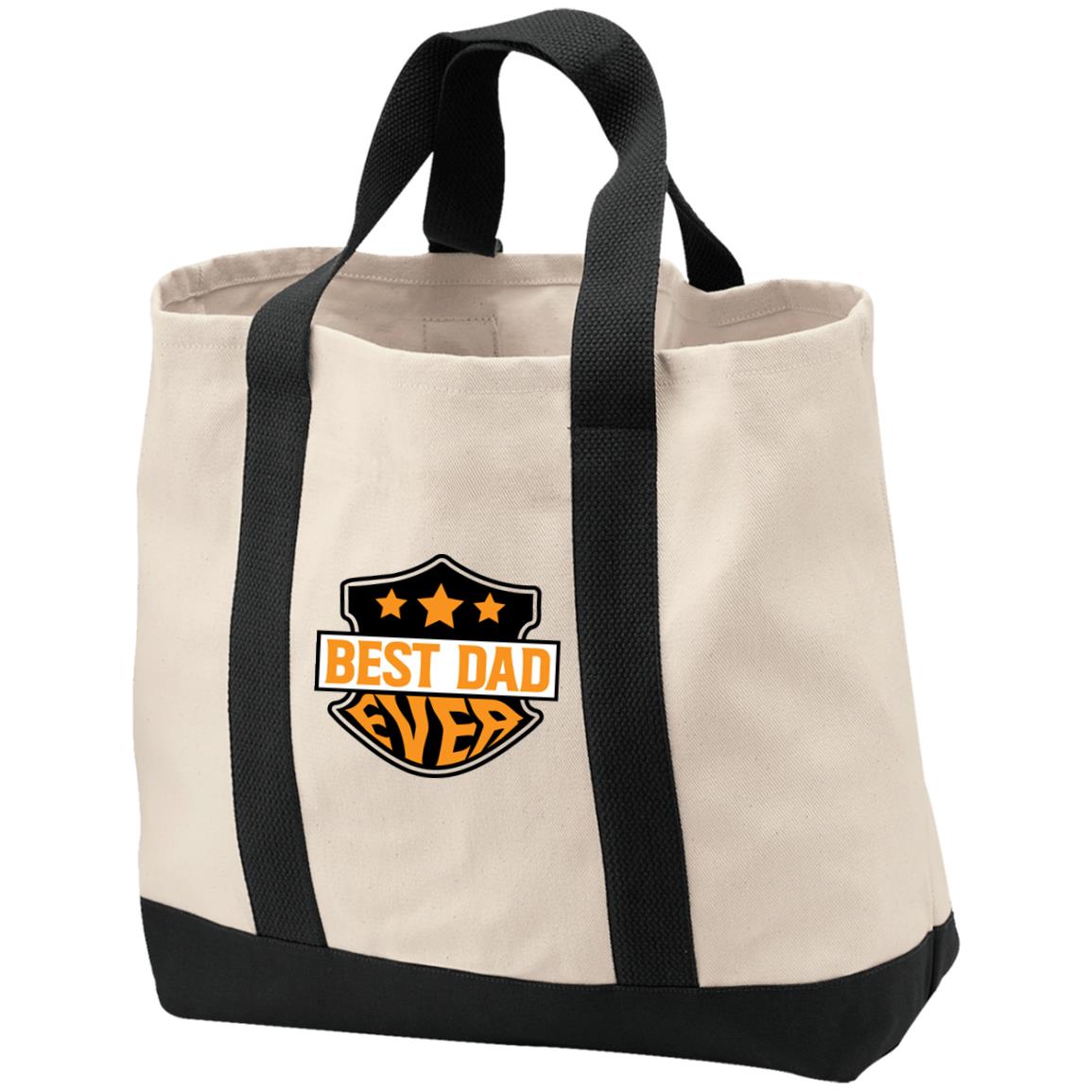 Best Dad Ever (Org) -2 Tone Shopping Tote