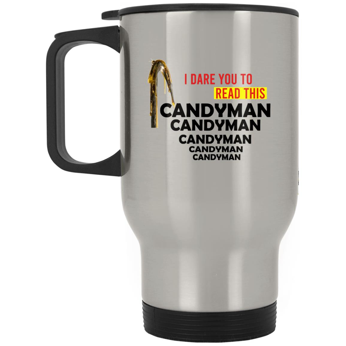 Candy- Man-5x Silver Stainless Travel Mug