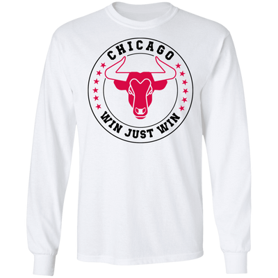 Chicago  WJW-red stars Cotton Long Sleeve T-Shirt