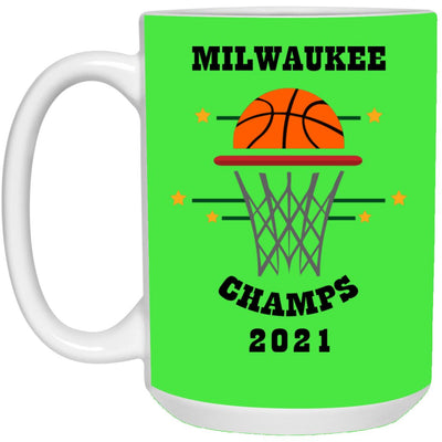 Milwaukee  2021 Champs White Mug (15 oz)