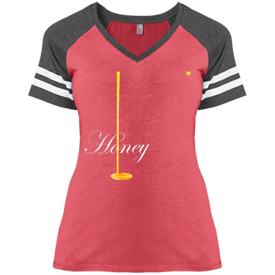Honey-Ladies' Game V-Neck T-Shirt