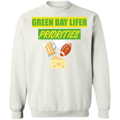Green Bay Lifer Z65 Crewneck Pullover Sweatshirt