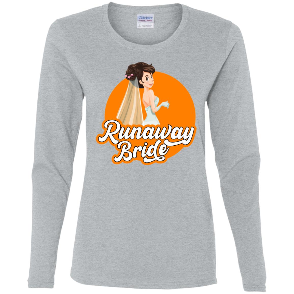 Runaway Bride Ladies' Cotton LS T-Shirt