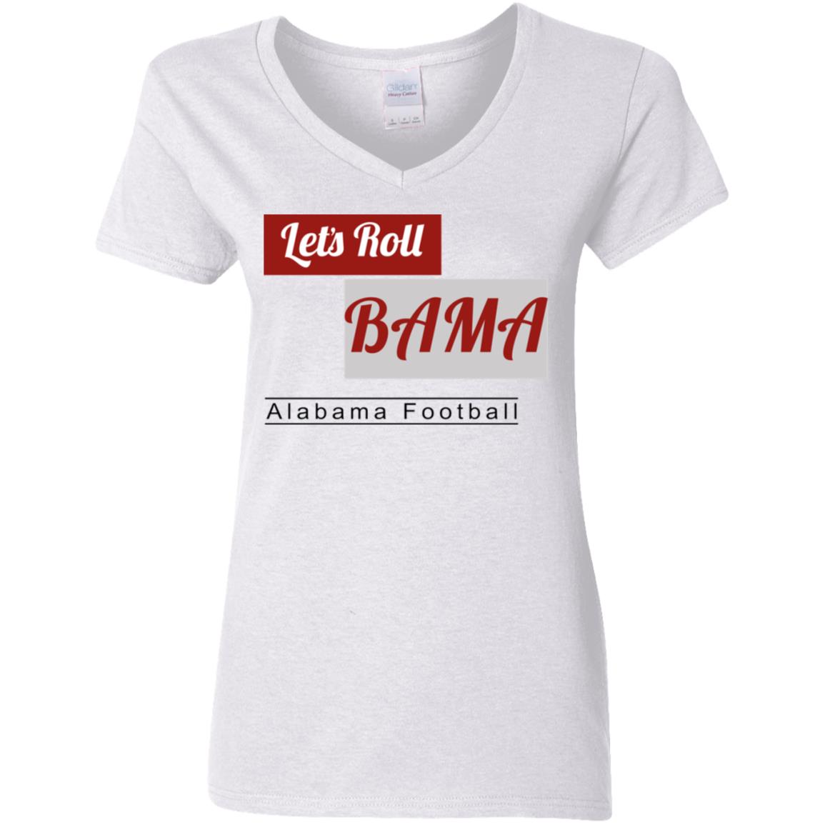 Let's Roll Bama Ladies' V-Neck T-Shirt