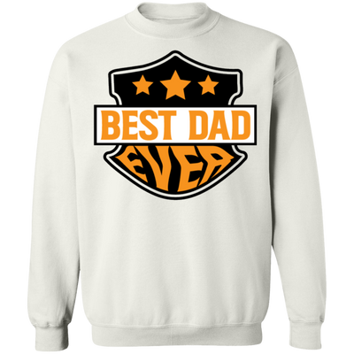 Best Dad Ever Sweat Shirt- Org/Blk