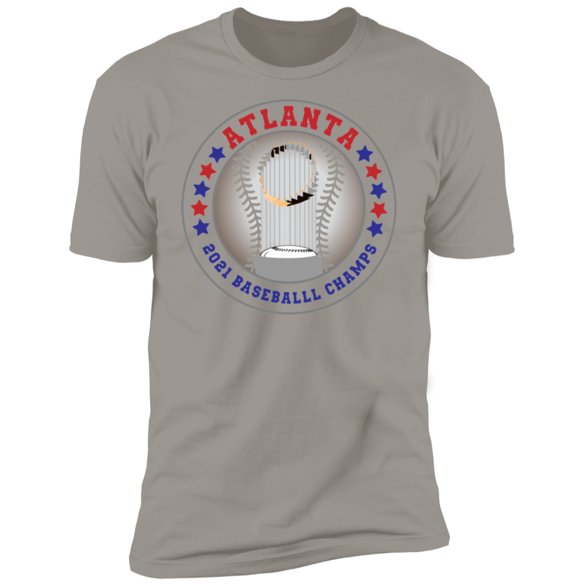 Atlanta Baseball Trophy Short Sleeve T-Shirt