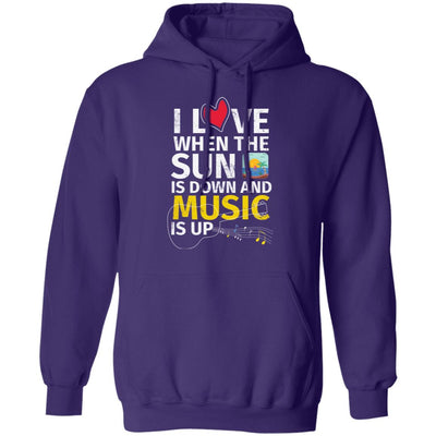 Sun Down-Music Up Pullover Hoodie