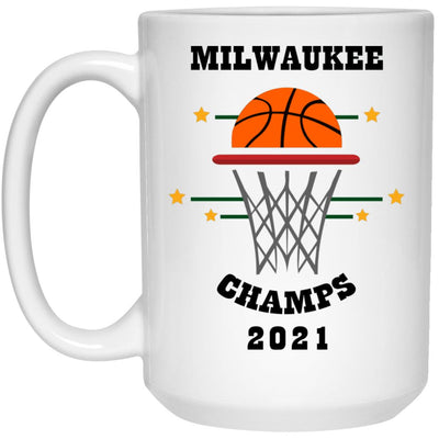 Milwaukee  2021 Champs White Mug (15 oz)