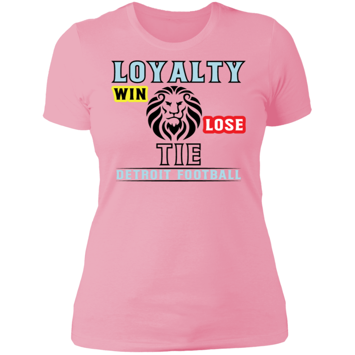 Detroit Win - Lose-Tie Ladies' Boyfriend T-Shirt