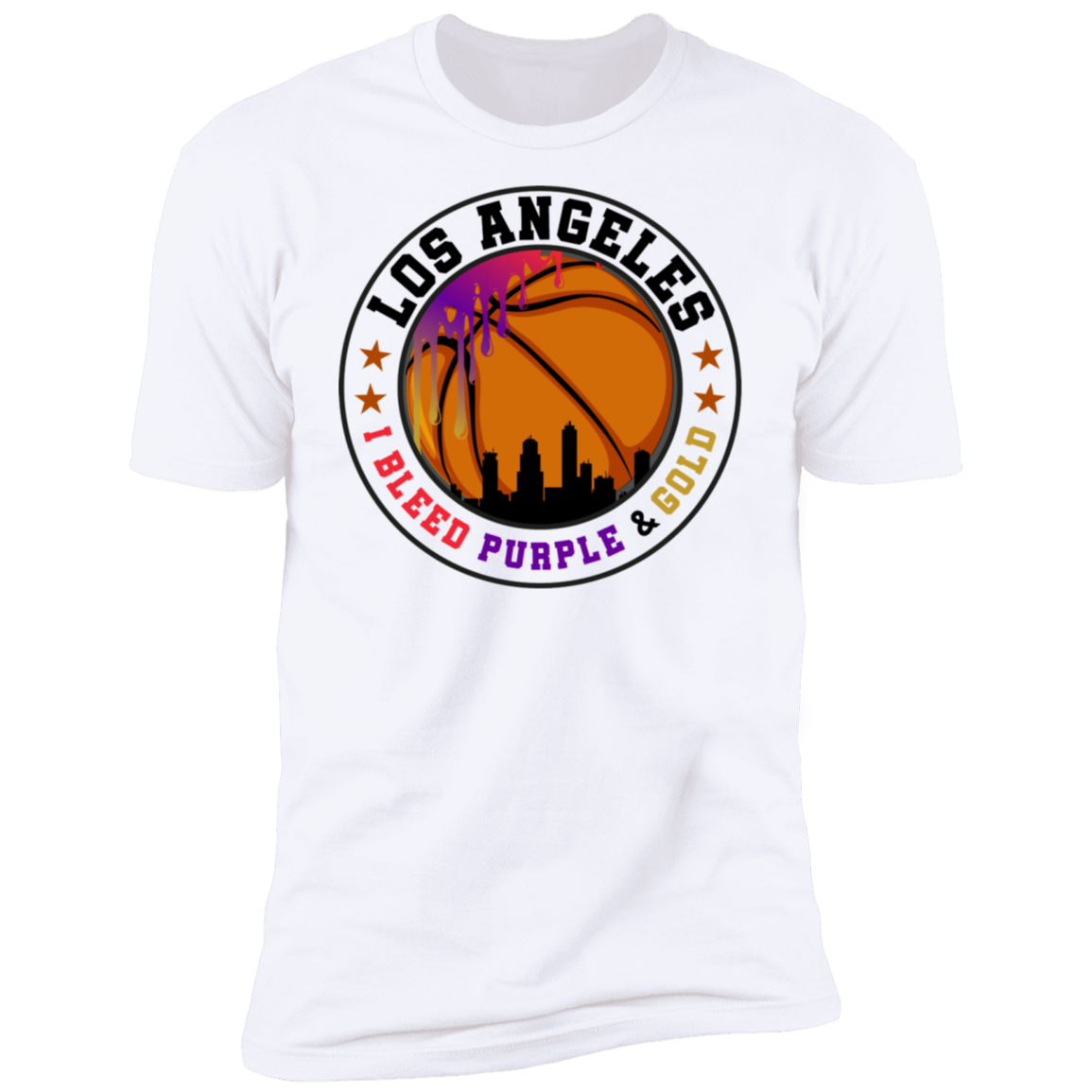 Los Angeles- I Bleed design Short Sleeve T-Shirt