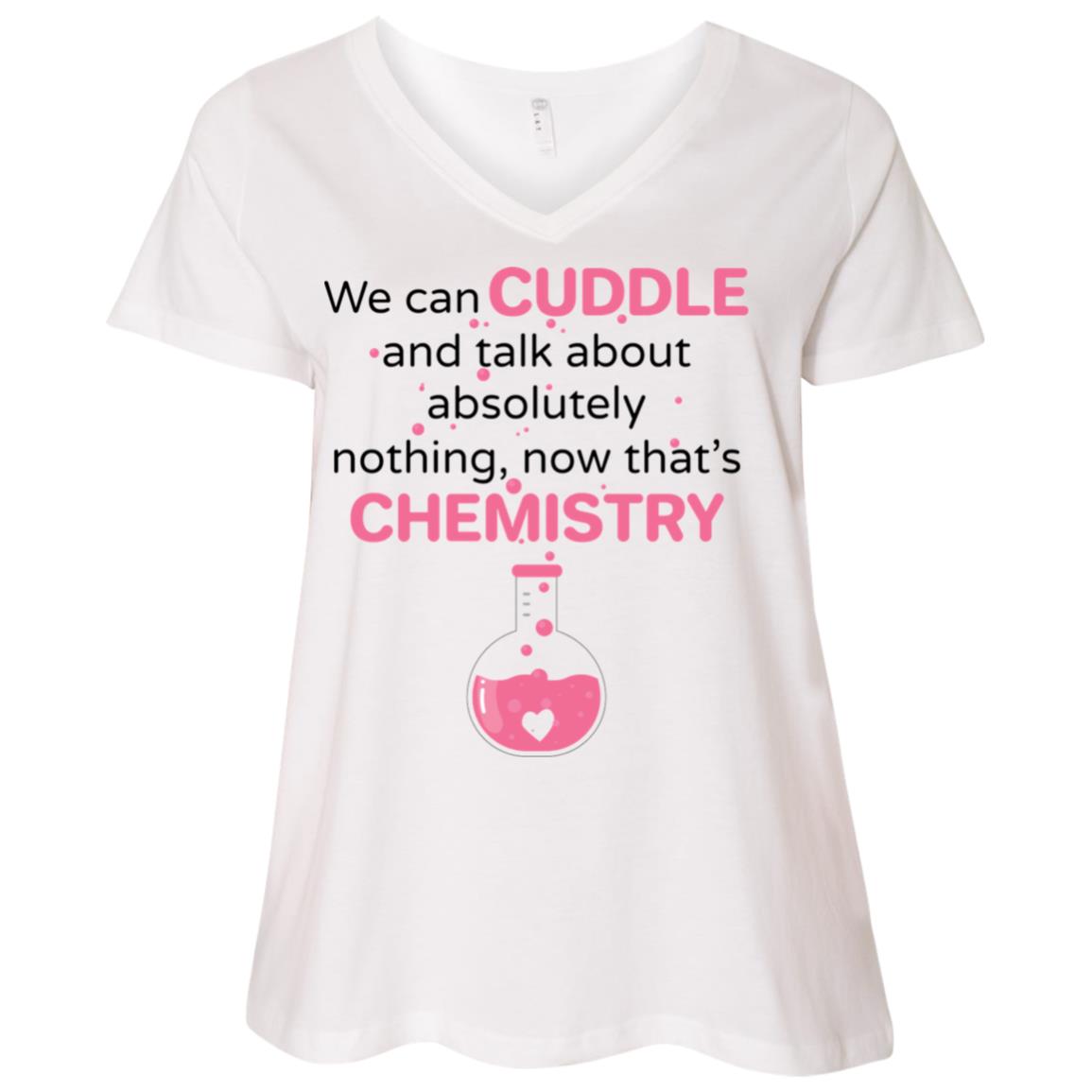 Chemistry -001  Ladies' Curvy V-Neck T-Shirt