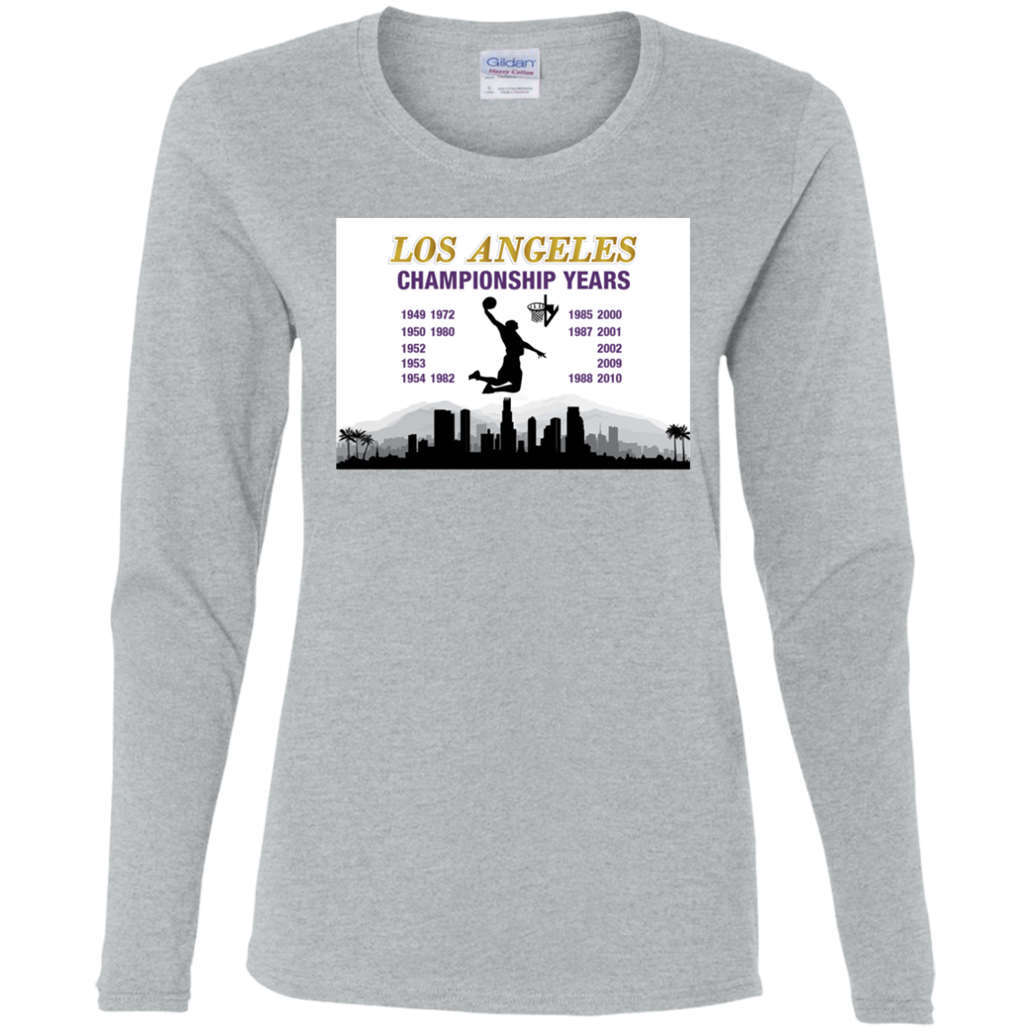 Los Angeles Championship  yrs -Ladies Long Sleeve Cotton T-Shirt