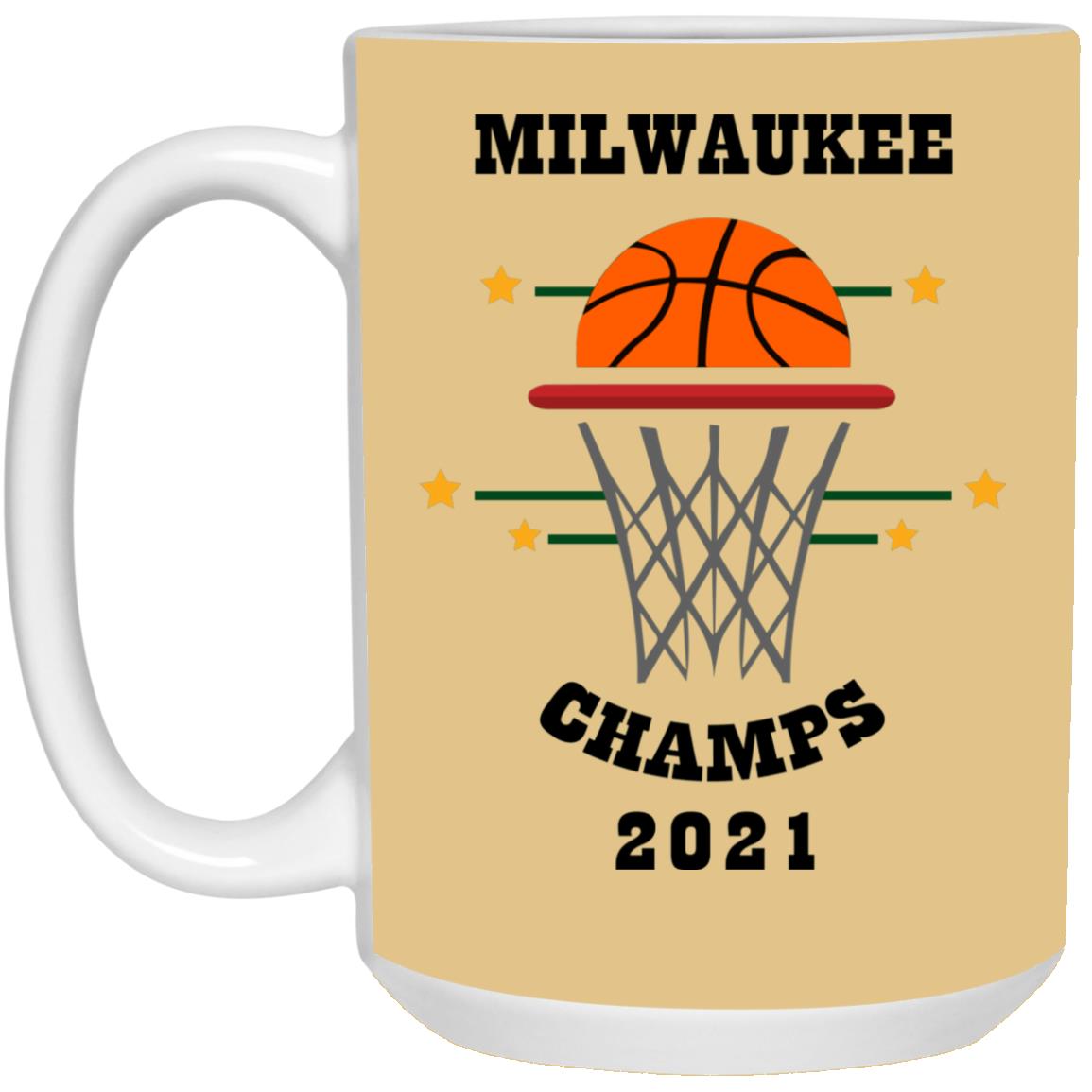 Milwaukee  2021 Champs White Mug (15 oz)