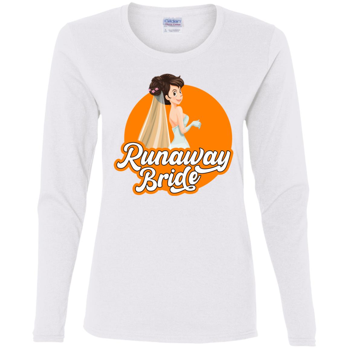 Runaway Bride Ladies' Cotton LS T-Shirt