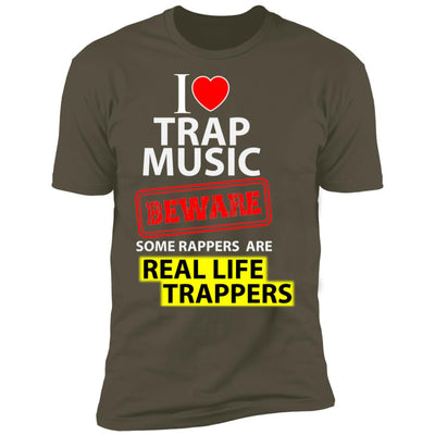 I Love Trap Music- Dark Premium Short Sleeve T-Shirt