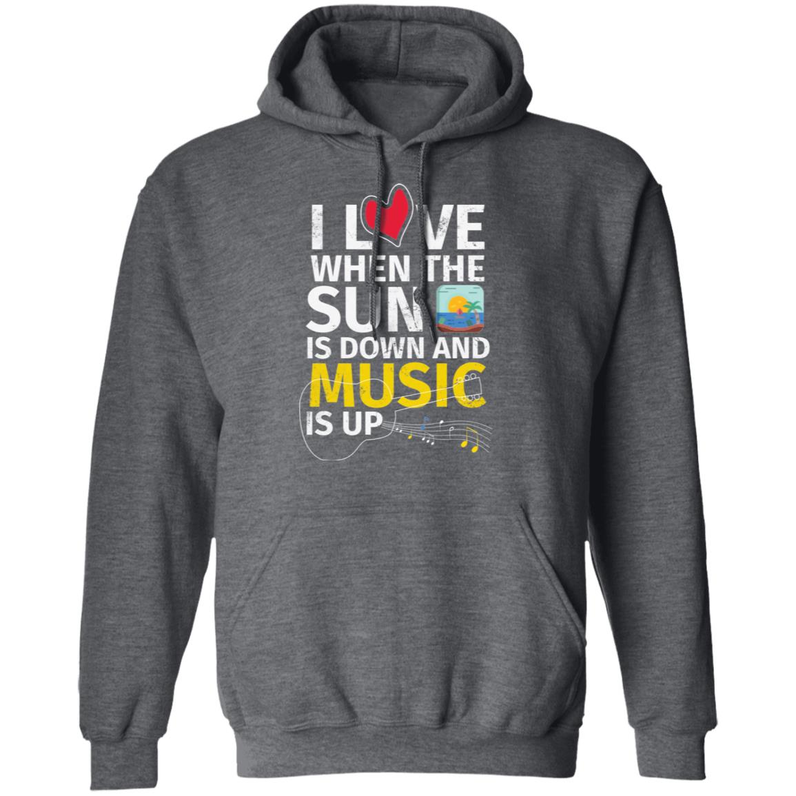 Sun Down-Music Up Pullover Hoodie