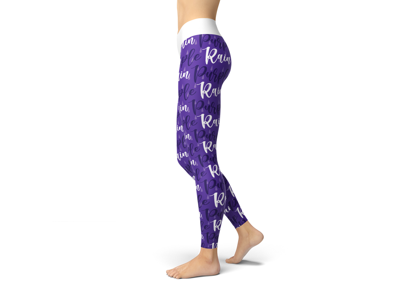 Purple Rain All Over Print Leggings