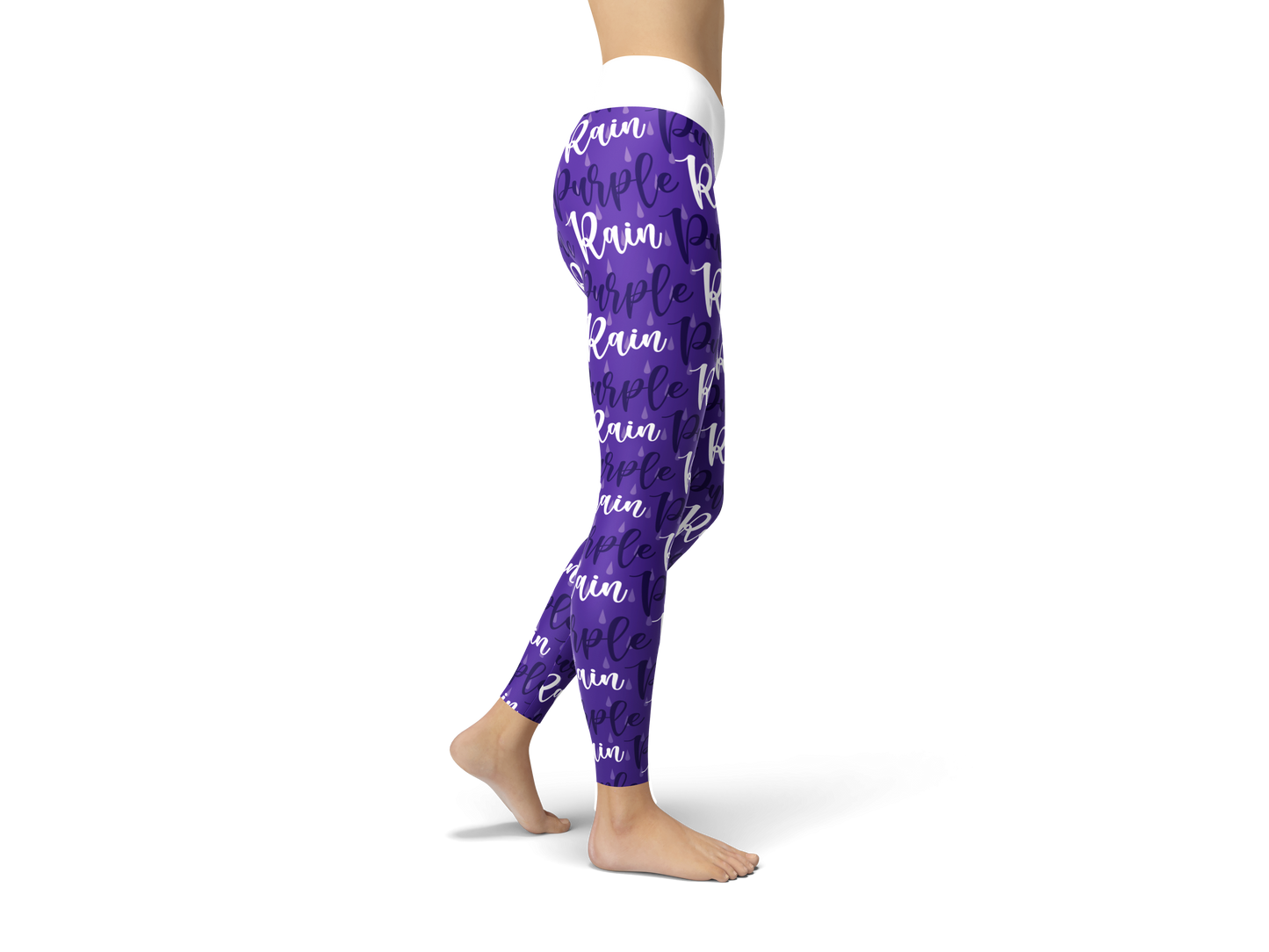 Purple Rain All Over Print Leggings